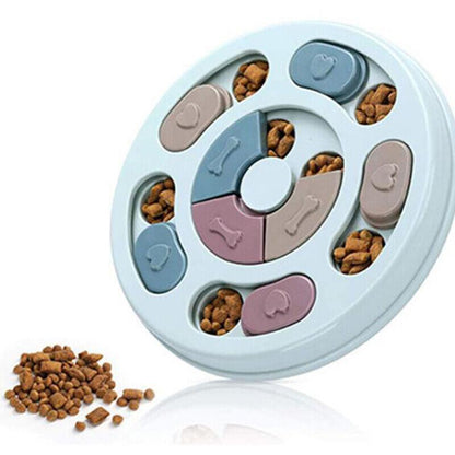 Dog Treat Dispenser Puppy Feeder Puzzle Game Interactive Toy Pet Training Supply