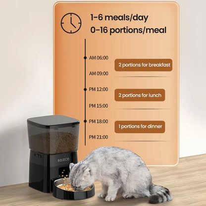 Smart Control Automatic Pet Feeder for Cats and Dogs