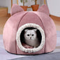 Detachable Soft Kennel Cat Bed Breathable Cat Pet Cave House Sleeping Bag Mat Pad Tent Pets Winter Warm Cozy Beds 11 Colors