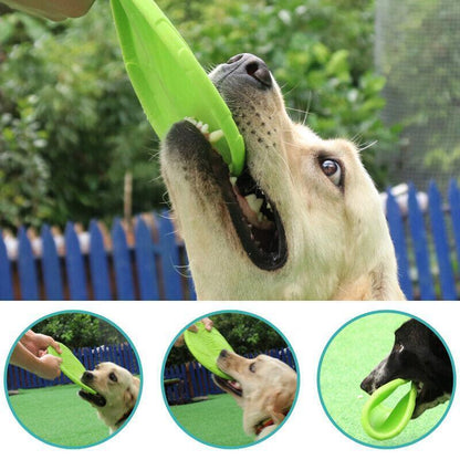 Frisbee Toy for Dogs Outdoor Fetch Training Soft Rubber Pet Flying Disc 18cm