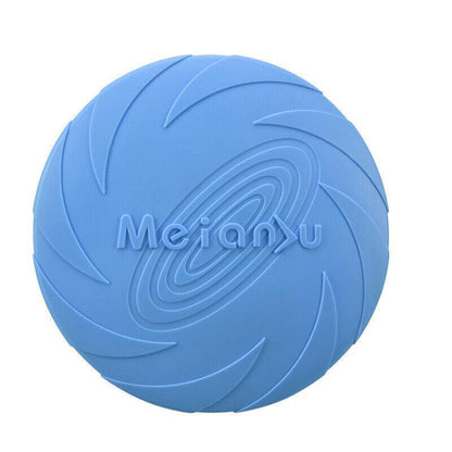Frisbee Toy for Dogs Outdoor Fetch Training Soft Rubber Pet Flying Disc 18cm