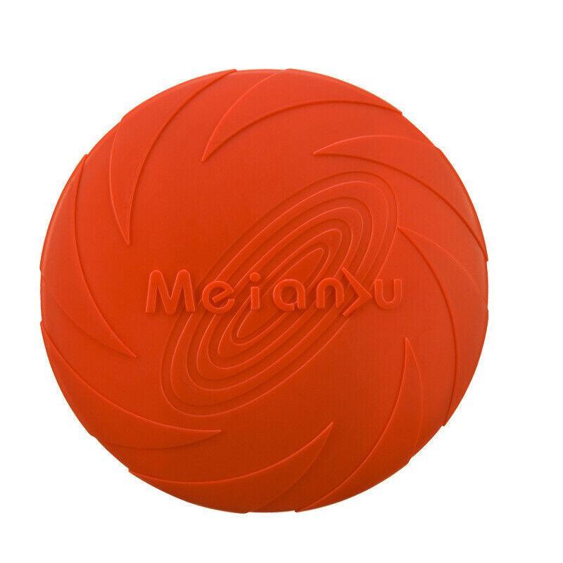 Frisbee Toy for Dogs Outdoor Fetch Training Soft Rubber Pet Flying Disc 18cm